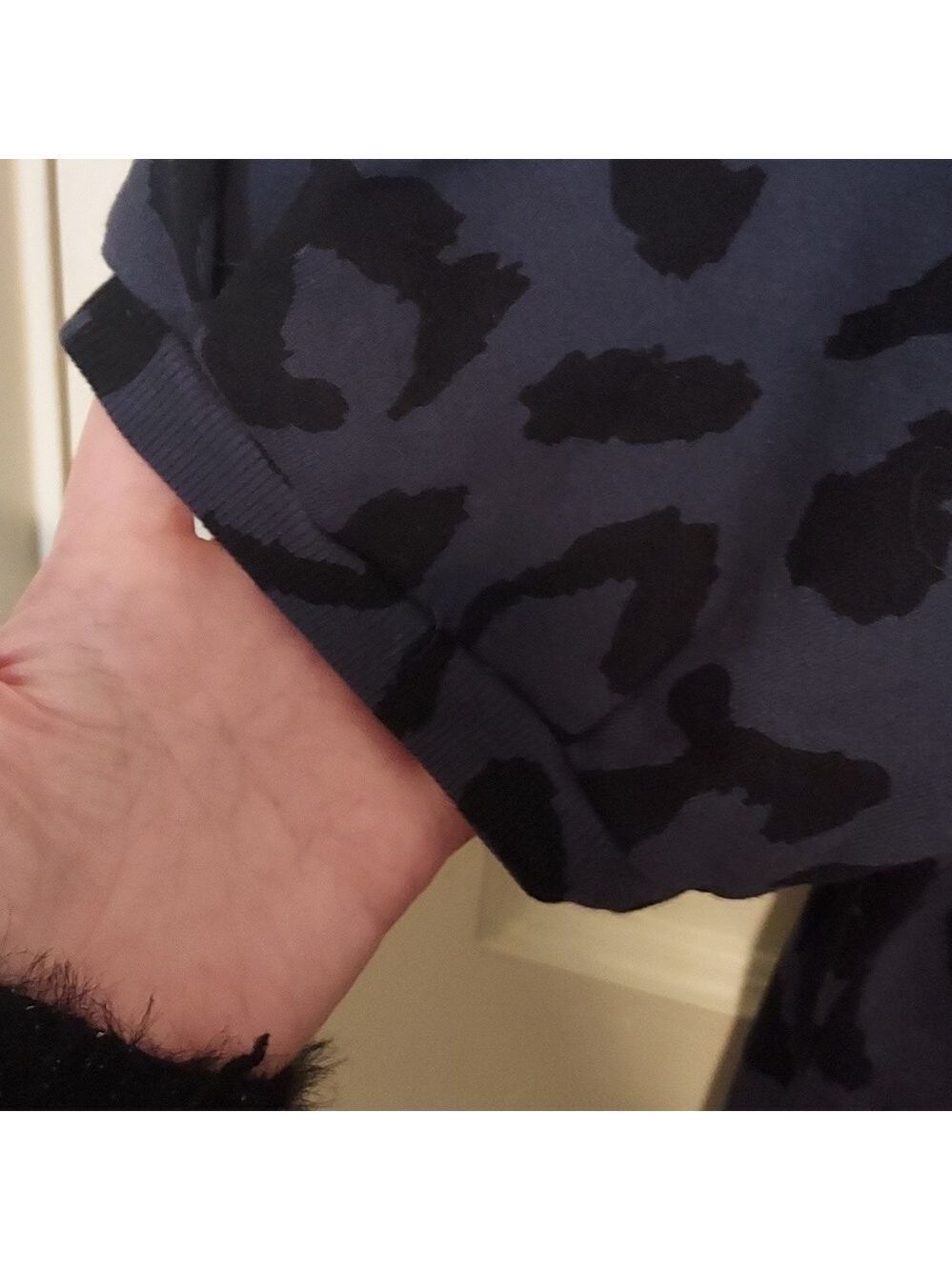 Velvet Graham Spencer Leopard Puff Sleeve Tunic Dress - Picture 11 of 12